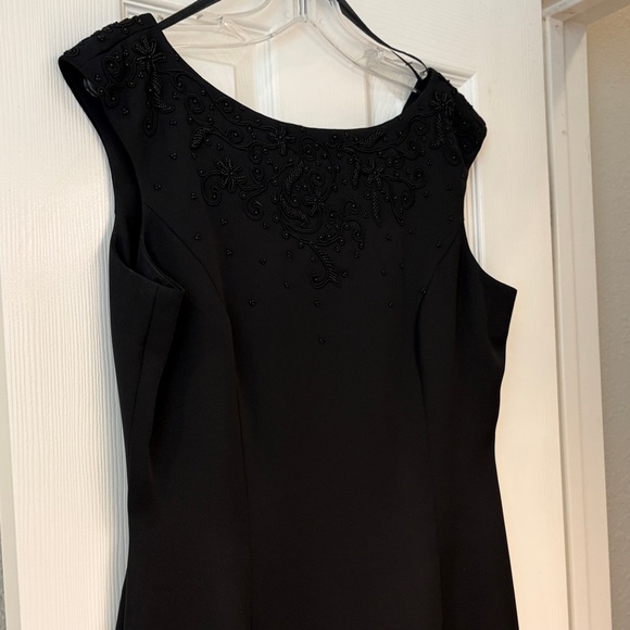 Talbots Classic Black Sheath Dress - Picture 4 of 10